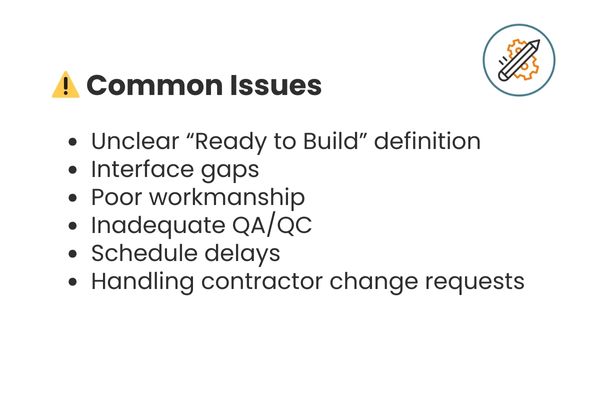 Construction Oversight common issues